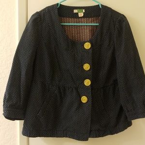 Anthropologie 3/4 sleeves Jacket